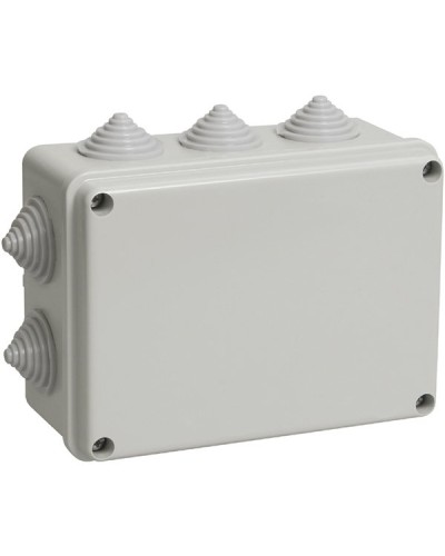 Коробка ОП 190х140х70мм, крышка, IP55, 10 гермовводов (SQ1401-1244). Распаячная коробка. TDM ЕLECTRIC в Ессентуках