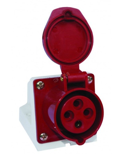 Розетка 114 стационарная 3Р+РЕ 16А 380В IP44 (SQ0602-0002). Розетка. TDM ЕLECTRIC в Ессентуках