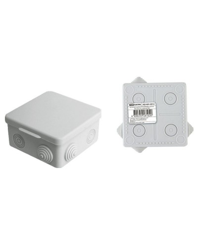 Коробка ОП 80х80х50мм, крышка, IP54, 7вх. (SQ1401-0512). Распаячная коробка. TDM ЕLECTRIC в Ессентуках
