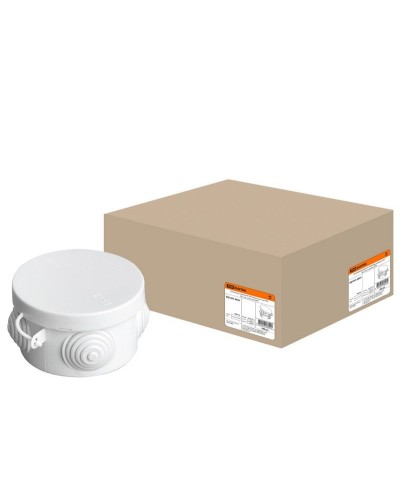 Коробка ОП D65х40мм, крышка, IP54, 4вх. (SQ1401-0501). Распаячная коробка. TDM ЕLECTRIC в Ессентуках