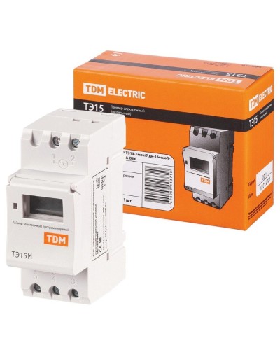 ТЭ15М-1мин/7дн-32on/off-30А-DIN TDM (SQ1503-0037). Таймер электронный. TDM ЕLECTRIC в Ессентуках