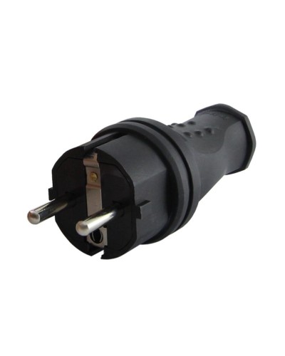 Вилка прямая 2Р+РЕ 16А 250В IP44 (SQ0612-0031). Вилка прямая каучук. TDM ЕLECTRIC в Ессентуках