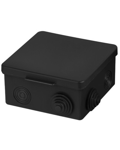 Распаячная коробка ОП 100х100х55мм, крышка, IP54, 8вх., черная TDM (SQ1401-0913). Распаячная коробка ОП. TDM ЕLECTRIC в Ессентуках
