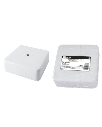 Коробка КР 75х75х28 ОП белая, IP40 (SQ1401-0905). Распаячная коробка. TDM ЕLECTRIC в Ессентуках