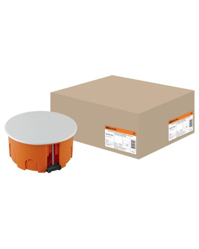 Распаячная коробка СП D80х40мм, крышка, пл. лапки, IP20, TDM (SQ1403-1025). Распаячная коробка СП. TDM ЕLECTRIC в Ессентуках
