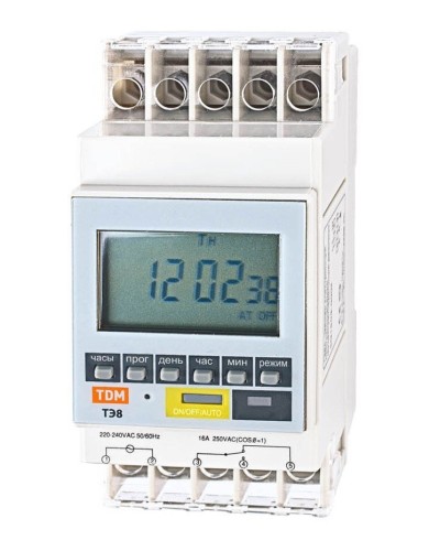 ТЭ8A-1мин/7дн-8on/off-16А-DIN TDM (SQ1503-0002). Таймер электронный. TDM ЕLECTRIC в Ессентуках