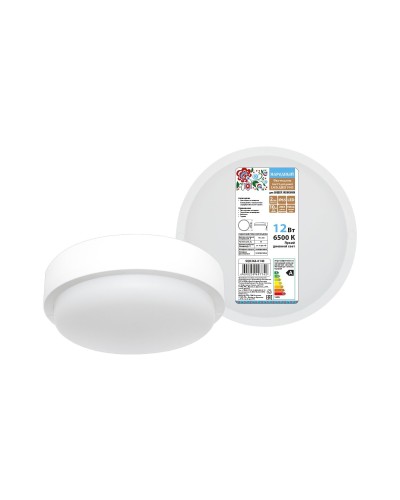 ДПП 3901 12Вт 6500К IP65 белый круг (SQ0366-0140). Светодиодный светильник LED. TDM ЕLECTRIC в Ессентуках