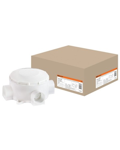 Распаячная коробка ОП D80х35мм, IP42, 3-х рожковая, белая TDM (SQ1401-4004). Распаячная коробка ОП. TDM ЕLECTRIC в Ессентуках