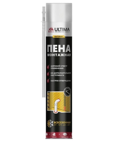 Пена монтажная бытовая ULTIMA, всесезонная, 700 мл: Пена монтажная в Ессентуках