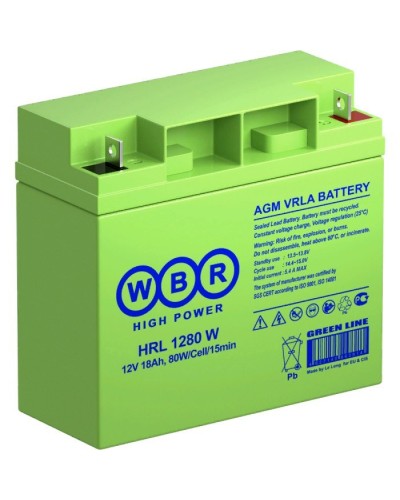 WBR HRL1280W. Аккумулятор герметичный свинцово-кислотный. WBR в Ессентуках