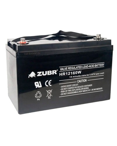 ZUBR HR 12160W (12V, 45Ah). Аккумулятор герметичный свинцово-кислотный. ZUBR в Ессентуках