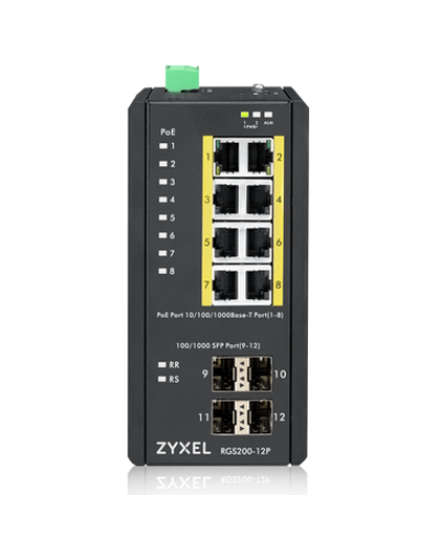 RGS200-12P-ZZ0101F. Промышленный L2 PoE+ коммутатор. ZYXEL в Ессентуках
