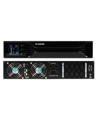 RAPAN-UPS 1000 RACK+2х9Ah (RAPAN-UPS 1000-RACK-IN-2х9-E) (8958). Бесперебойный источник питания. Бастион в Ессентуках