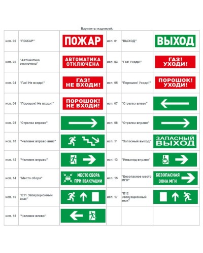 С2000-ОСТ исп.11 Запасный выход. Оповещатель световой адресный. Болид в Ессентуках