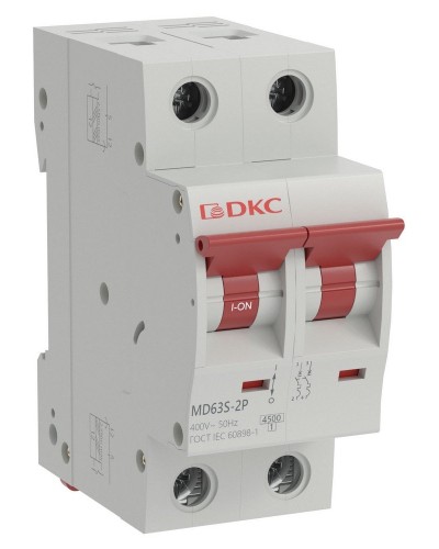 YON max MD63S 2P 25А 4,5кА C (MD63S-2PC25). Автоматический выключатель. ДКС в Ессентуках