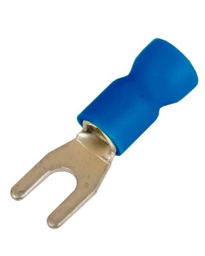 Наконечник вилочный НВИ 1,5-2,5 М4 (D4,3мм) (100 шт) (2B14P-EE-PVC). Наконечник вилочный с изолированным фланцем ПВХ. ДКС в Ессентуках