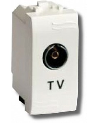 Розетка TV проходная Brava 1 модуль слоновая кость (75581S): Розетка TV в Ессентуках
