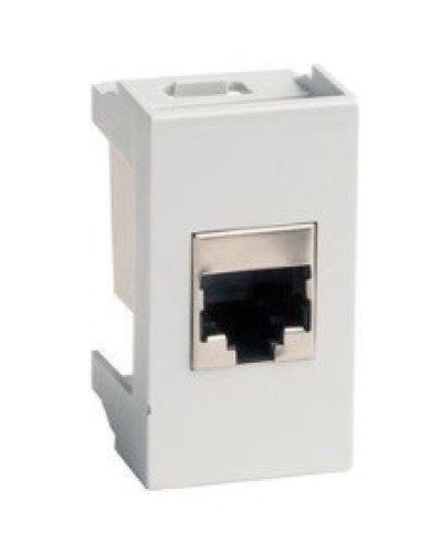 Розетка RJ-45 Viva 1 модуль серая (45138): Розетка компьютерная с одним разъёмом в Ессентуках