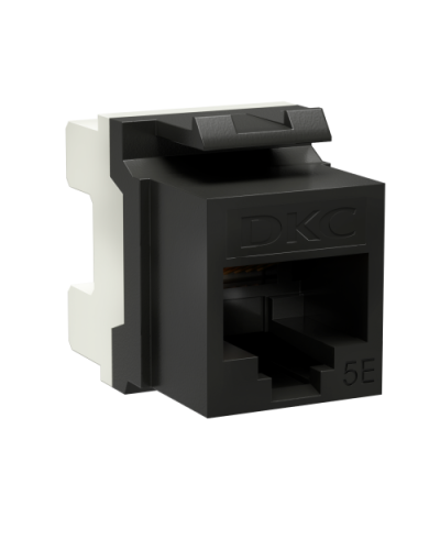 Модуль Keystone RJ45 CAT5E, 180 градусов, черный (RNK5EU180BK): Модуль неэкранированный в Ессентуках