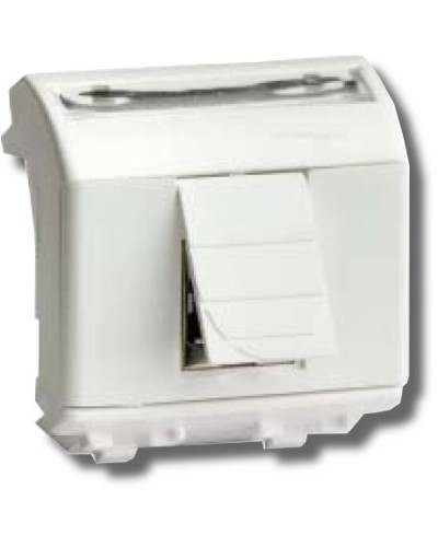 Розетка RJ-45 Brava 2 модуля белая (76450B): Розетка компьютерная с двумя разъёмами в Ессентуках
