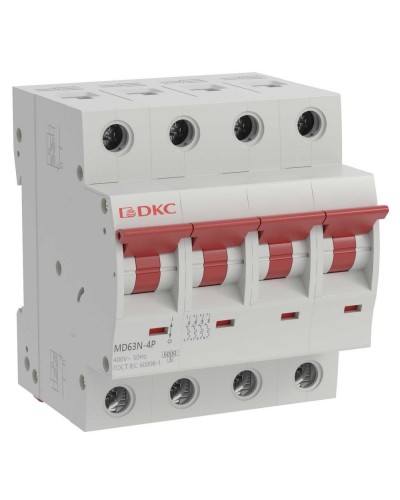 YON max MD63N 4P 16А 6кА C (MD63N-4PC16). Автоматический выключатель. ДКС в Ессентуках