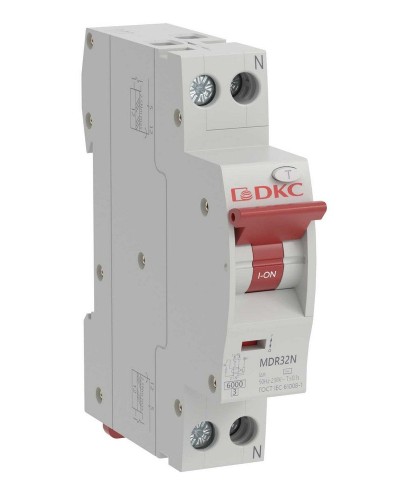 YON max MDR, 1P+N, 30mA, 16A, 6kA, А (MDR32N-1N2C16-A). Компактный автоматический выключатель дифференциального тока. ДКС в Ессентуках