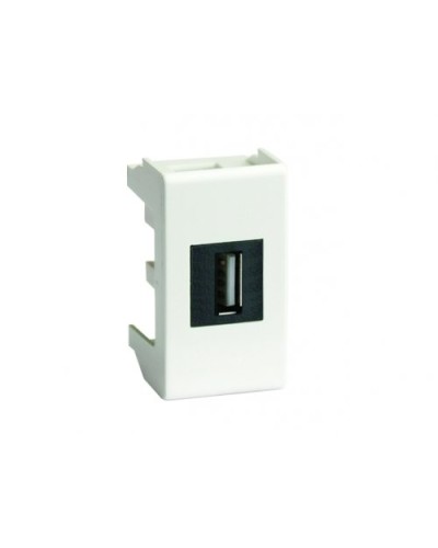 Розетка USB 2.0 Brava 1 модуль белая (76200B): Розетка USB в Ессентуках