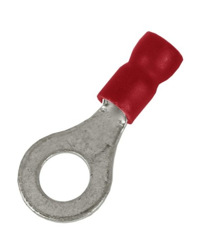 Наконечник НКИ 0,25-1,5 М5 (D5,3мм) с отверстием под винт (100 шт) (2A5P-EE-PVC). Наконечник с отверстием под винт и изолированным фланцем ПВХ. ДКС в Ессентуках