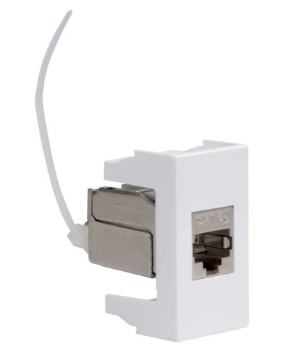 Розетка RJ-45 Viva 1 модуль кат.6A белая (45078). Розетка компьютерная экранированная с одним разъёмом. ДКС в Ессентуках