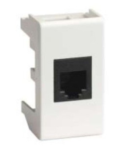 Розетка RJ-45 Viva 1 модуль белая (45038): Розетка компьютерная с одним разъёмом в Ессентуках