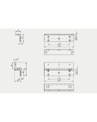 L+Z кронштейн для EMC 1200 ALH. L+Z кронштейн для EMC 1200 ALH. dormakaba в Ессентуках