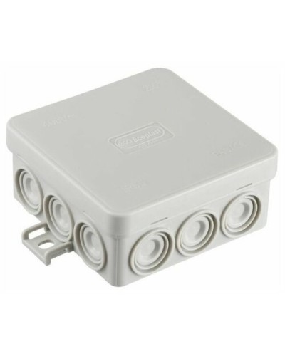 Коробка JBL085 85х85х38, 12 вых., 6P (0,15...2,5мм²) серая (43255HF-GR). Коробка монтажная, огнестойкая, без галогена. Экопласт в Ессентуках