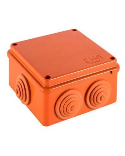 Коробка JBS100 100х100х55, 6 вых., 4P (2,5-16мм²) (43327HF): Коробка монтажная, огнестойкая, без галогена в Ессентуках