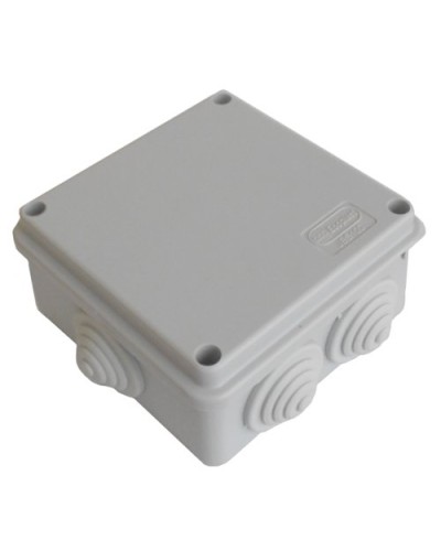 Коробка JBS100 100х100х55, 6 вых., 3P (1,5…6мм²) серая (43027HF-GR). Коробка монтажная, огнестойкая, без галогена. Экопласт в Ессентуках