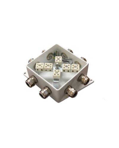 КМ-О (12к*6,0)-IP66-120х120, шесть вводов: Коробка монтажная огнестойкая в Ессентуках