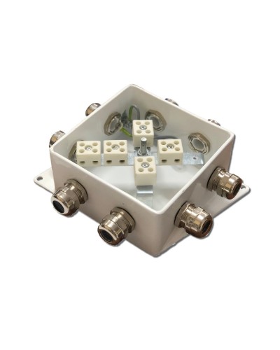 КМ-О (10к*6,0)-IP66-120х120, пять вводов: Коробка монтажная огнестойкая в Ессентуках