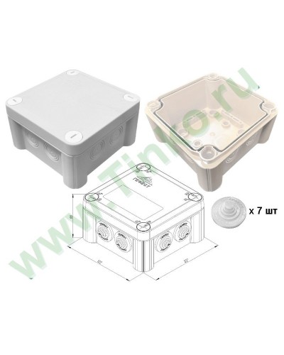 КМ-1212(П)-IP55. Коробка монтажная. Гефест в Ессентуках