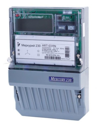 Меркурий 230 ART-01 PQRSIN 3ф 5-60А 1.0/2.0 класс точности, многотарифный (М0000051910). Счетчик электроэнергии. Инкотекс в Ессентуках