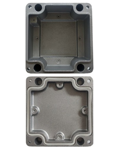 МКС Мороз, глухая, IP66/IP68, серый. Коробка коммутационная металлическая. Магнито-Контакт в Ессентуках