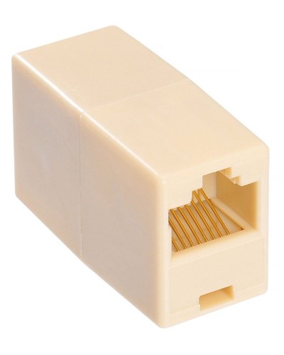 RJ-45 (розетка)-RJ-45 (розетка) (бежевый): Разъем распределительный в Ессентуках