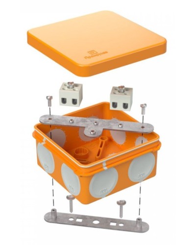 Коробка огнестойкая 80х80х40 (60-0210-FR2.5-4). Коробка огнестойкая для открытой установки. Промрукав в Ессентуках
