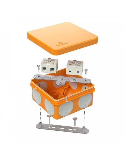Коробка огнестойкая 80х80х40 (60-0210-FR10.0-4). Коробка огнестойкая для открытой установки. Промрукав в Ессентуках