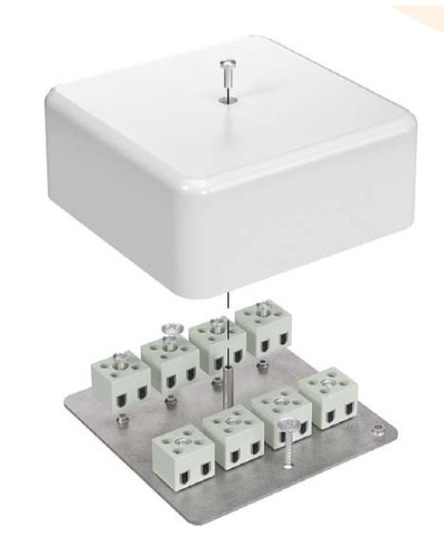 Коробка огнестойкая 103х103х45 для кабель-канала (40-0470-FR6.0-6). Коробка огнестойкая для кабель-канала. Промрукав в Ессентуках