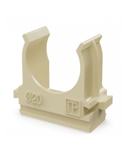 Крепёж-клипса для труб АБС-пластик сосна D20 (100 шт) (PR13.0049). Крепление для труб ПВХ. Промрукав в Ессентуках