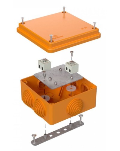 Коробка огнестойкая 100х100х50 (40-0300-FR2.5-4). Коробка огнестойкая для открытой установки. Промрукав в Ессентуках