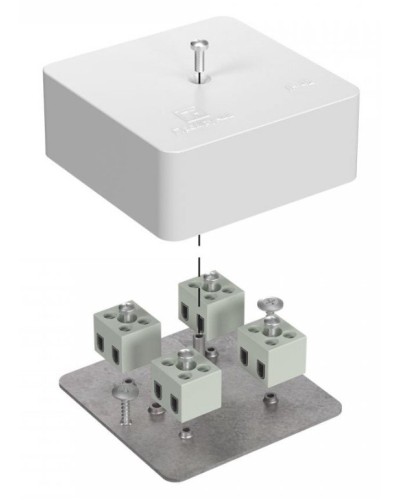 Коробка огнестойкая 75х75х30 (40-0450-FR2.5-8). Коробка огнестойкая для открытой установки. Промрукав в Ессентуках