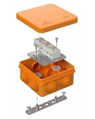 Коробка огнестойкая 80х80х40 (40-0210-FR1.5-6). Коробка огнестойкая для открытой установки. Промрукав в Ессентуках