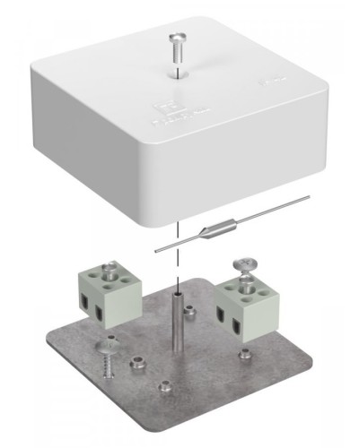 Коробка огнестойкая 75х75х30 (40-0450-FR2.5-4-П). Коробка огнестойкая для открытой установки. Промрукав в Ессентуках