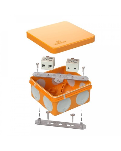 Коробка огнестойкая 80х80х40 (60-0210-FR6.0-4). Коробка огнестойкая для открытой установки. Промрукав в Ессентуках