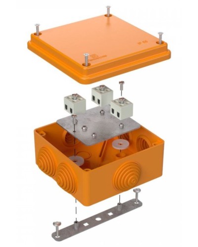 Коробка огнестойкая 100х100х50 (40-0300-FR2.5-6). Коробка огнестойкая для открытой установки. Промрукав в Ессентуках